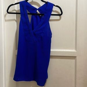 Blue tank blouse